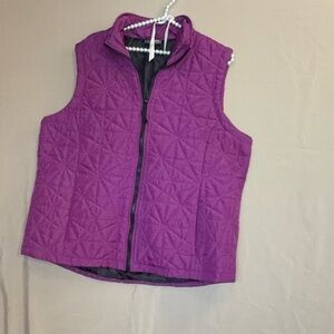 Jane Ashley Purple Quilted Vest